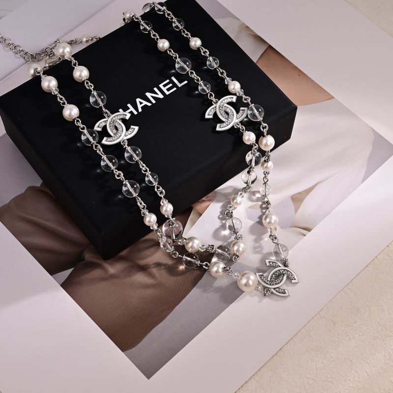 Chanel Crystal Pearl Necklace
