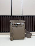 Hermès Birkin 19 – Étoupe Epsom Leather with Palladium Hardware