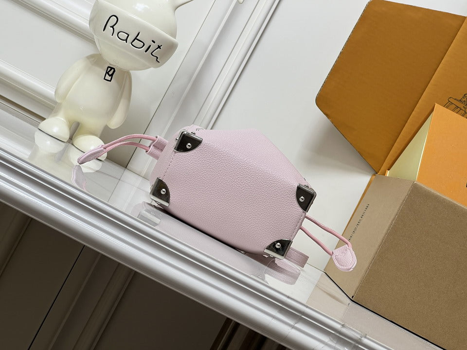 Louis Vuitton Pale Pink Studded Bucket Bag