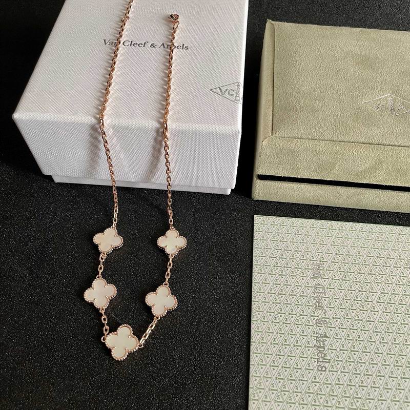 Van Cleef & Arpels Five-Motif Quatrefoil Necklace