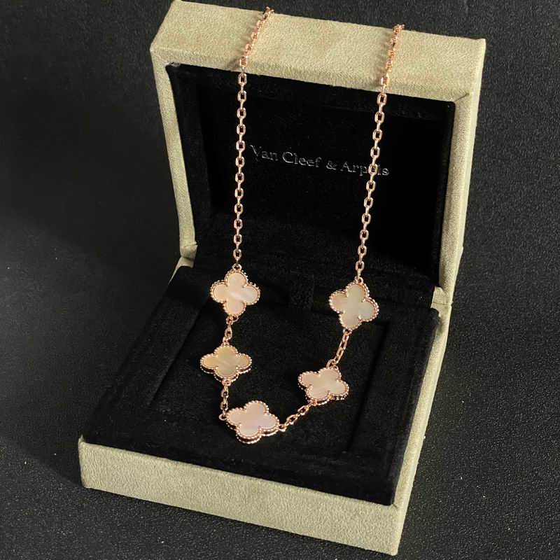 Van Cleef & Arpels Five-Motif Quatrefoil Necklace